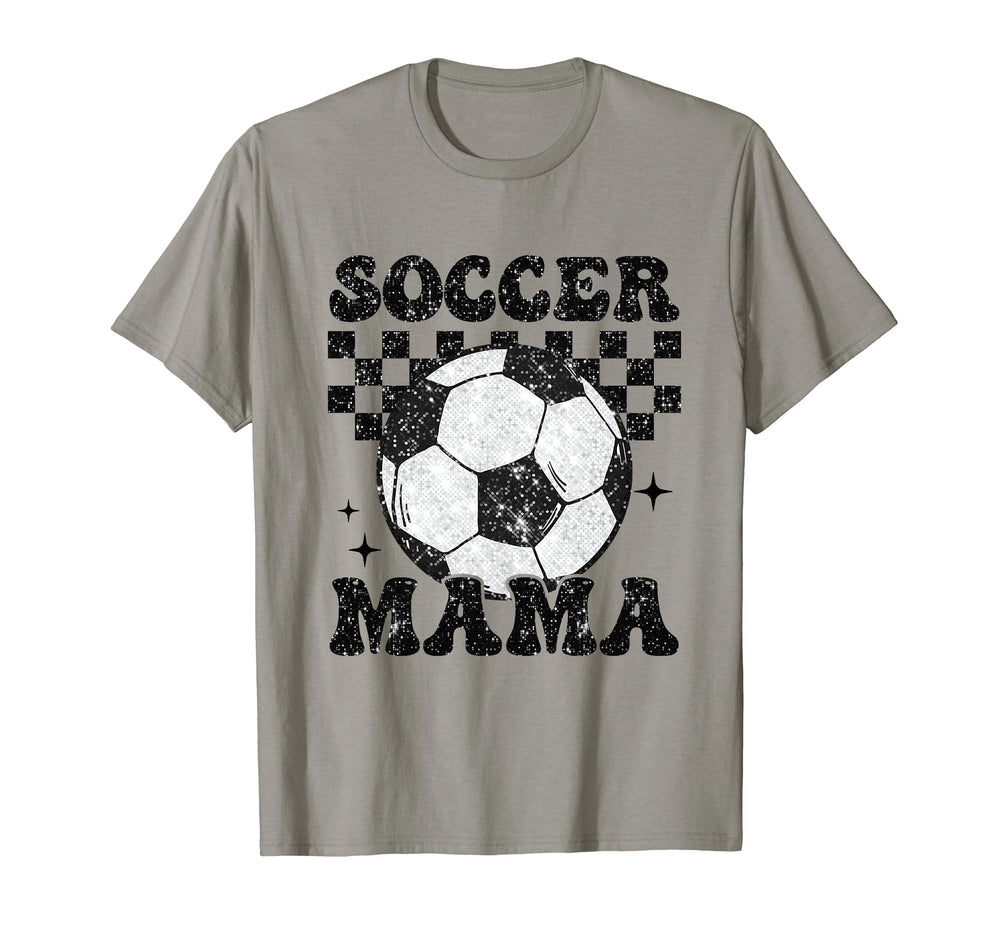 Soccer Mama Checkered Funny Soccer T-Shirt - Graphic Print Men Women