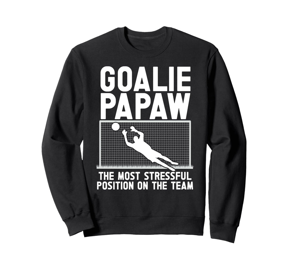 Soccer Goalie Papaw Funny Papaw Soccer Sweatshirt - Unique Graphic Unisex
