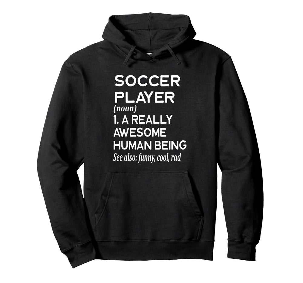 Soccer Player Definition Field Pitch Hoodie - Streetwear Style for Adults