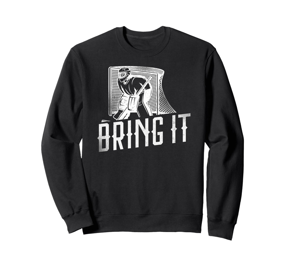 Ice Hockey Goalie Goalkeeper Sweatshirt - Unique Graphic for Adults