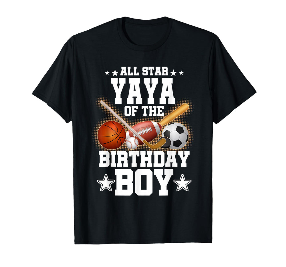 All Star Yaya Birthday Basketball Soccer T-Shirt - Graphic Print Men Women