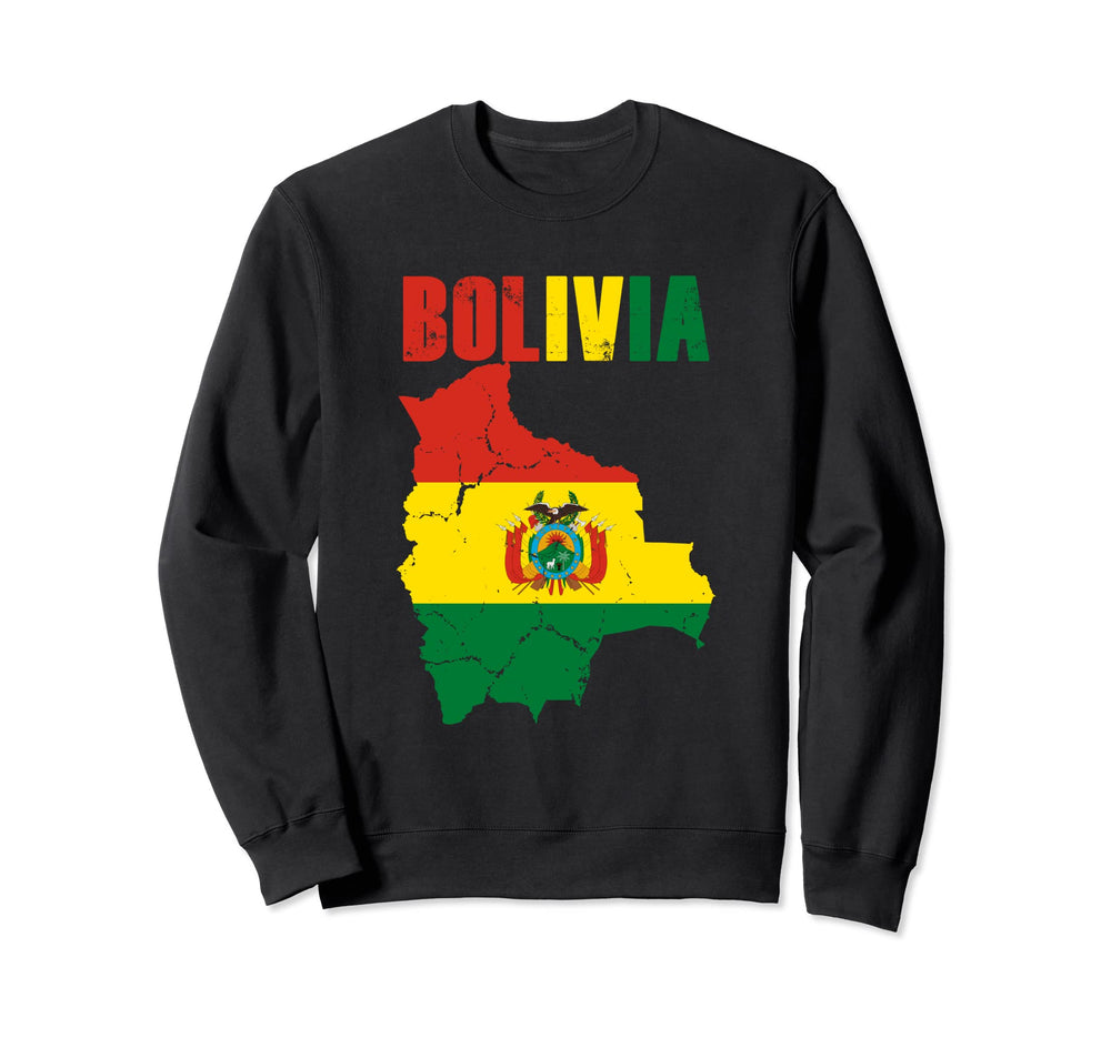 Bolivian Flag Football Fan Soccer Sweatshirt - Streetwear Style Unisex