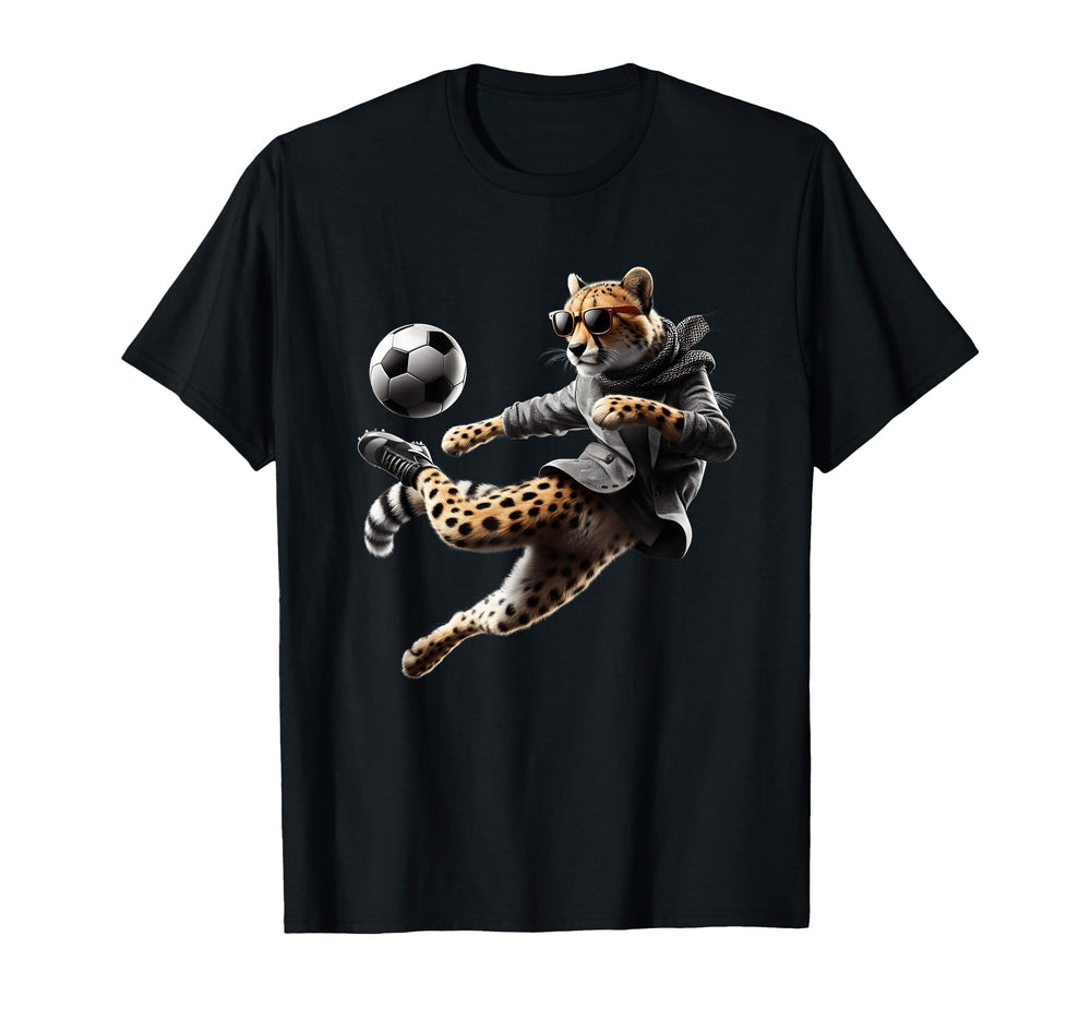 Cheetah Power Soccer Fast Moves And T-Shirt - Aesthetic Graphic Men Women