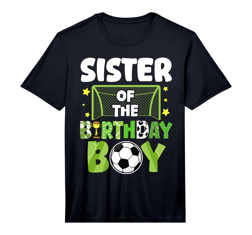 Soccer Sister Birthday Party T-Shirt - Fun Novelty Design for Adults
