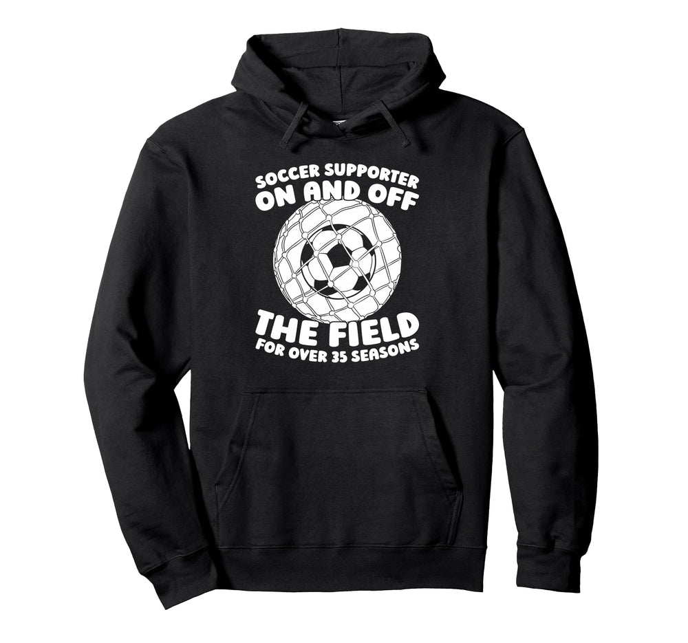 35Th Birthday Player Team Sports Soccer 35 Hoodie - Unique Graphic Unisex