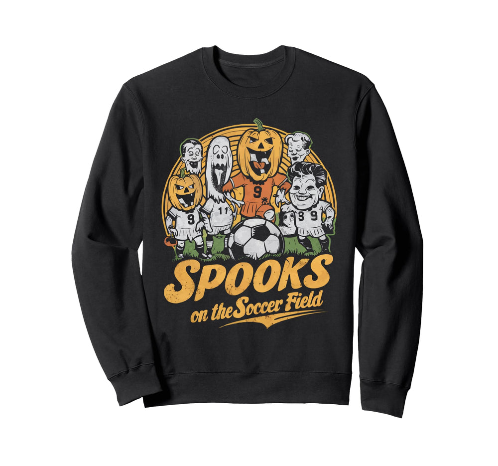 Soccer Halloween Spooky Goalkeeper Sweatshirt - Custom Art Print Men Women