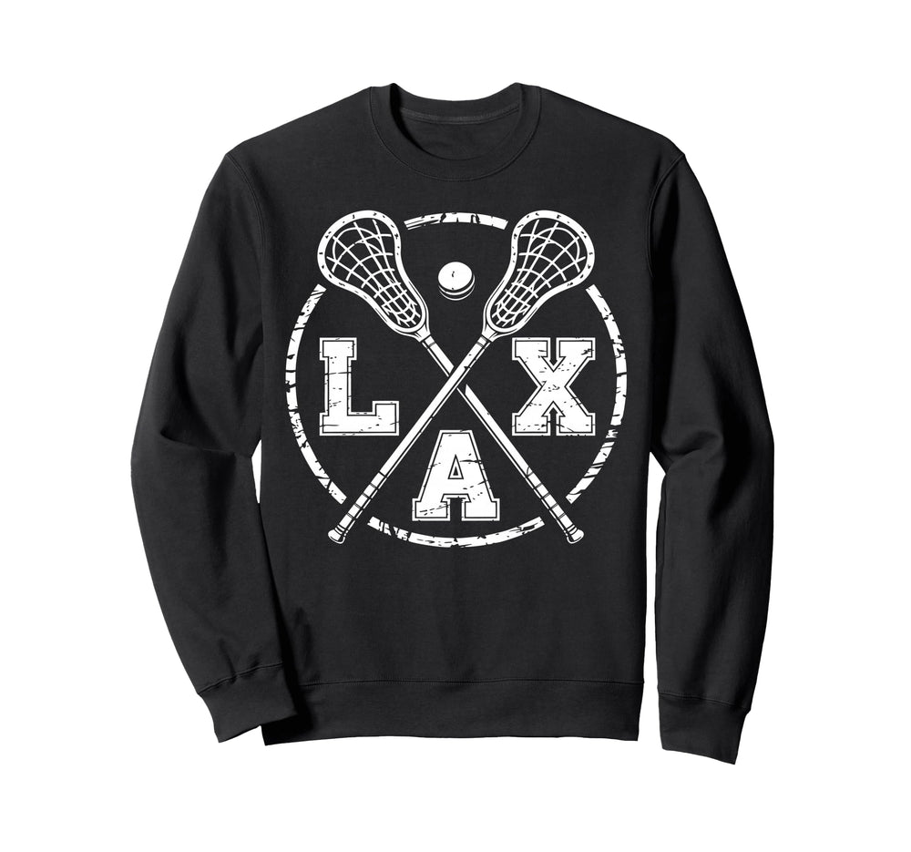 Lax Goalkeeper Lacrosse Goalie Sweatshirt - Minimalist Print for Adults