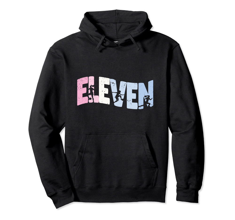 11 Year Old Soccer Birthday 11Th B Hoodie - Fun Novelty Design for Adults