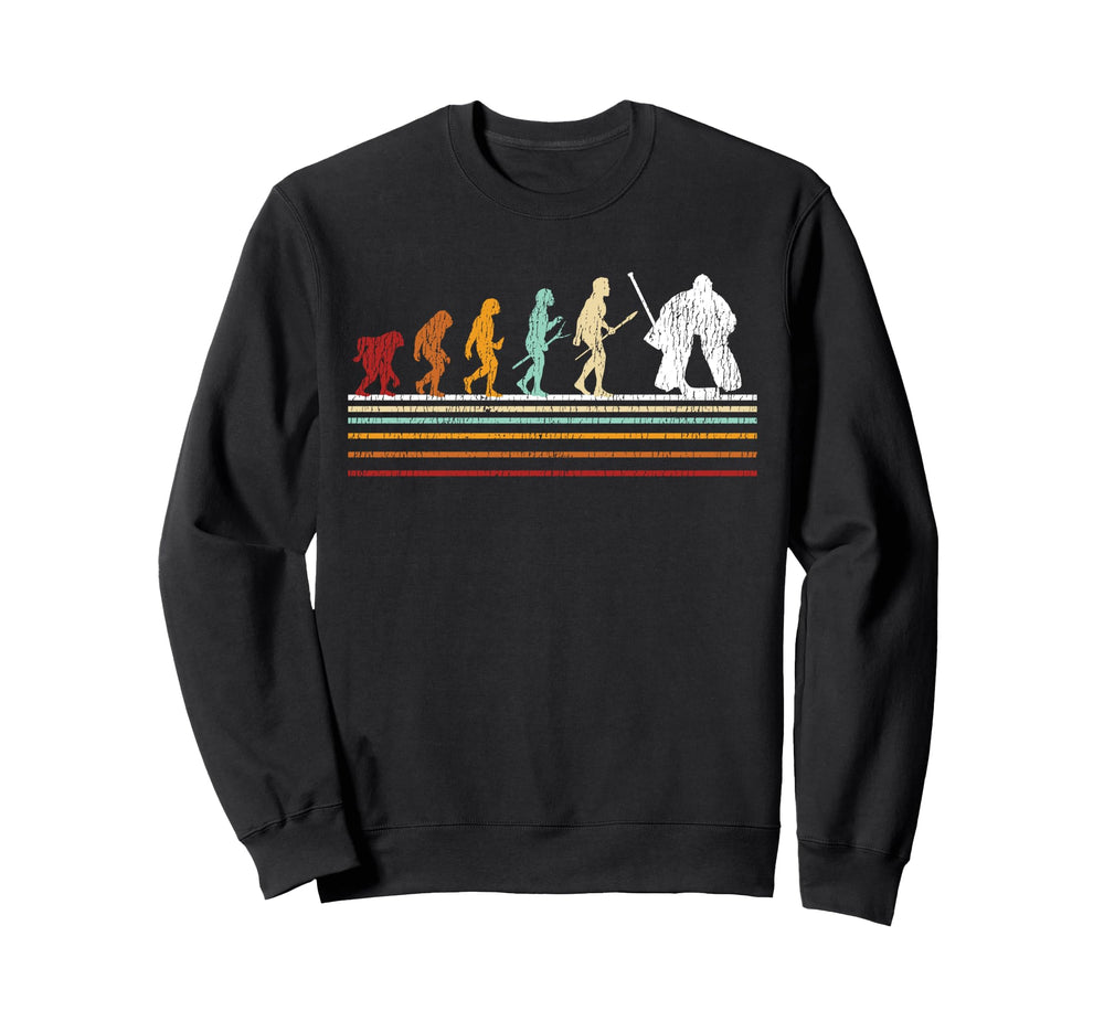 Ice Hockey Goalie Goalkeeper Evolution Sweatshirt - Streetwear Style Unisex