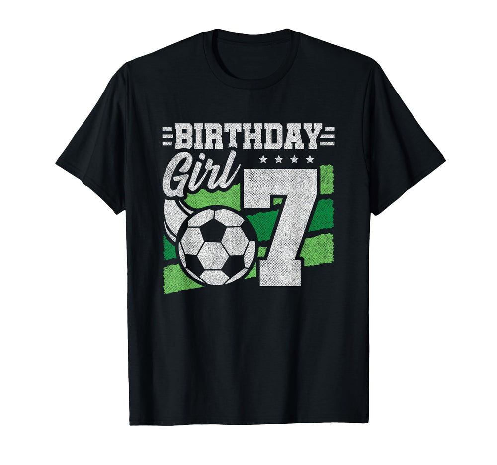 7Th Birthday Soccer Party 7 Year Old T-Shirt - Minimalist Print Unisex