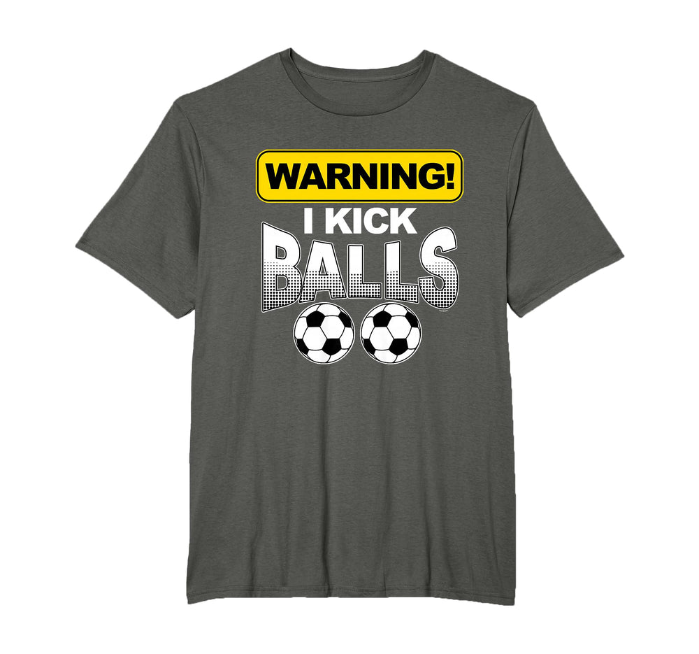 Ich Kicke Balls Striker Football T-Shirt - Minimalist Print Unisex