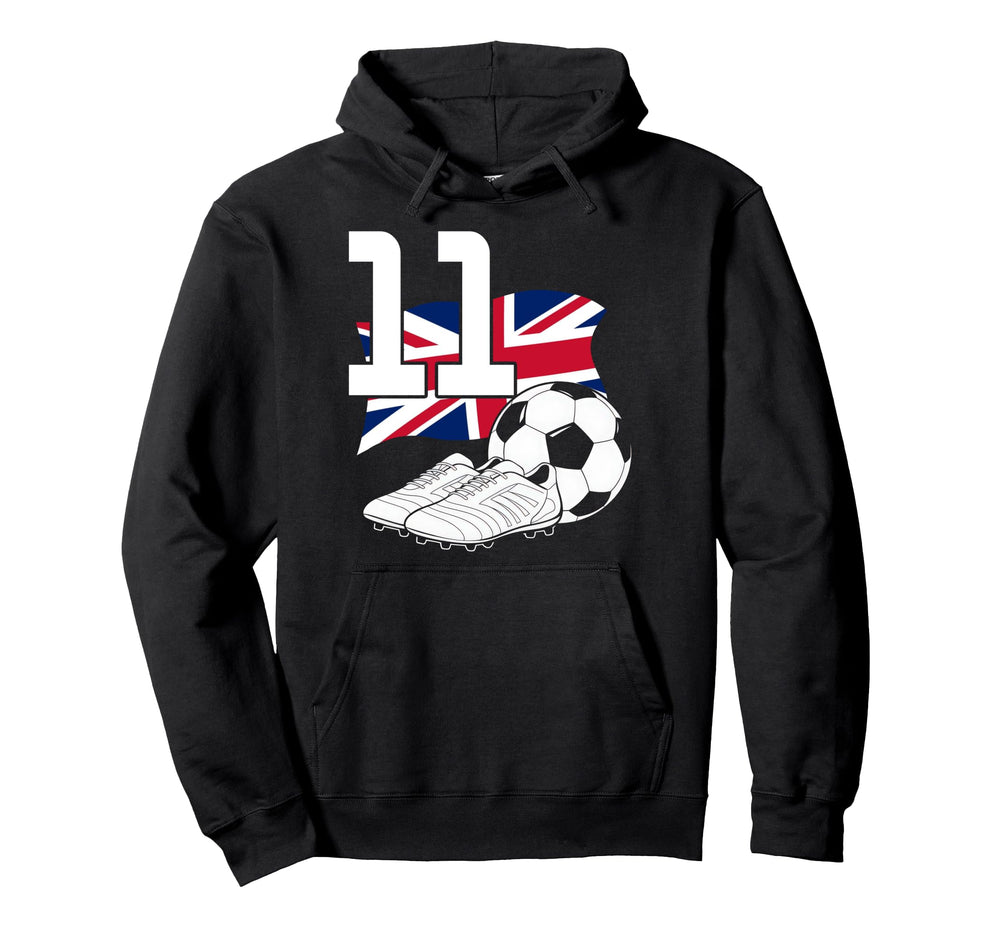 11 Soccer Birthday Gift Soccer Fan Hoodie - Trendy Graphic Men Women