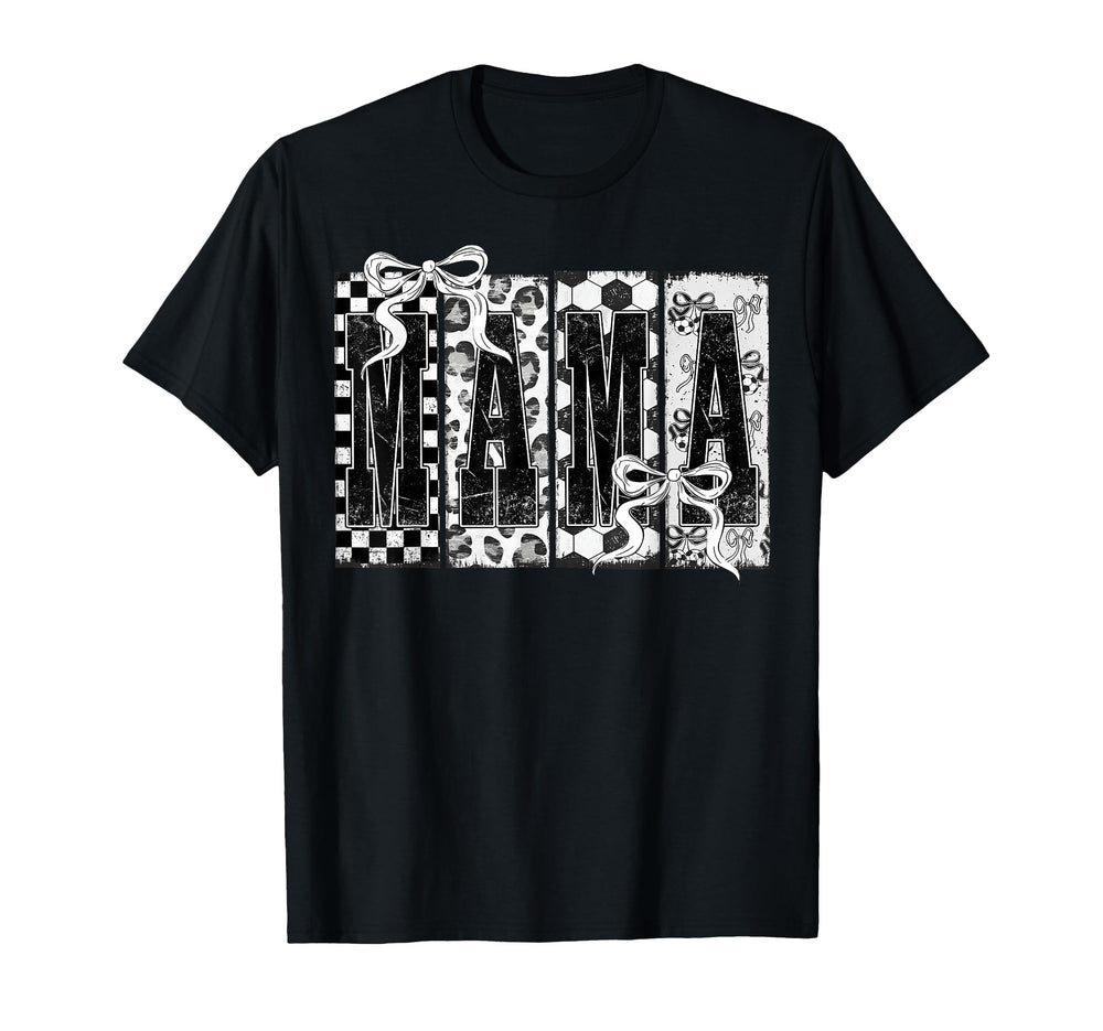 Coquette Bow Soccer Mama Soccer Mom T-Shirt - Fun Novelty Design Men Women