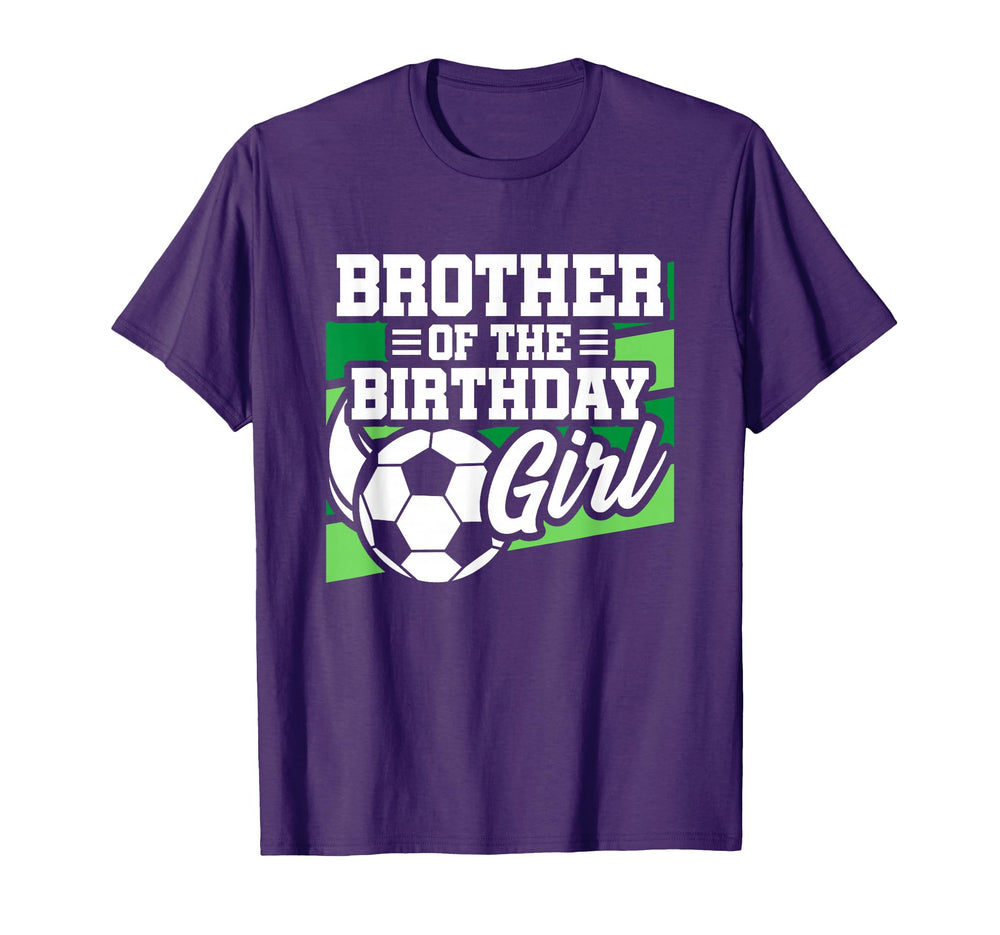 Soccer Birthday Birthday Brother T-Shirt - Casual Everyday Wear for Adults