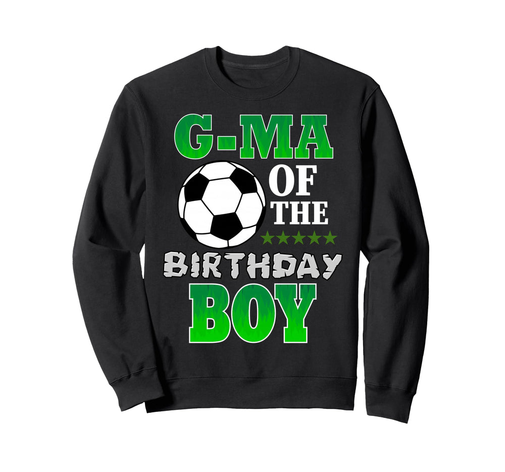 G Ma Birthday Soccer Stars Outfit Sweatshirt - Minimalist Print Unisex