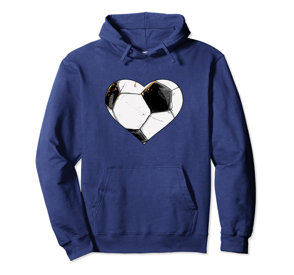 Soccer Ball Heart Love Goalie Hoodie - Novelty Apparel Men Women
