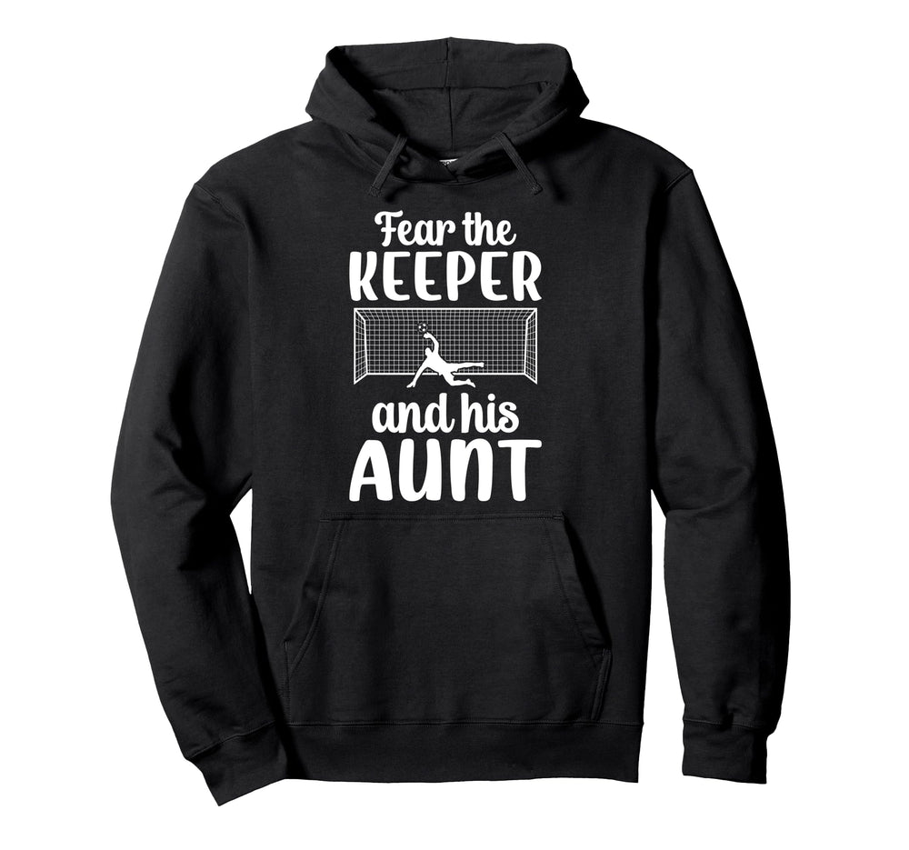 Funny Soccer Keeper Aunt Soccer Goalie Hoodie - Minimalist Print Unisex