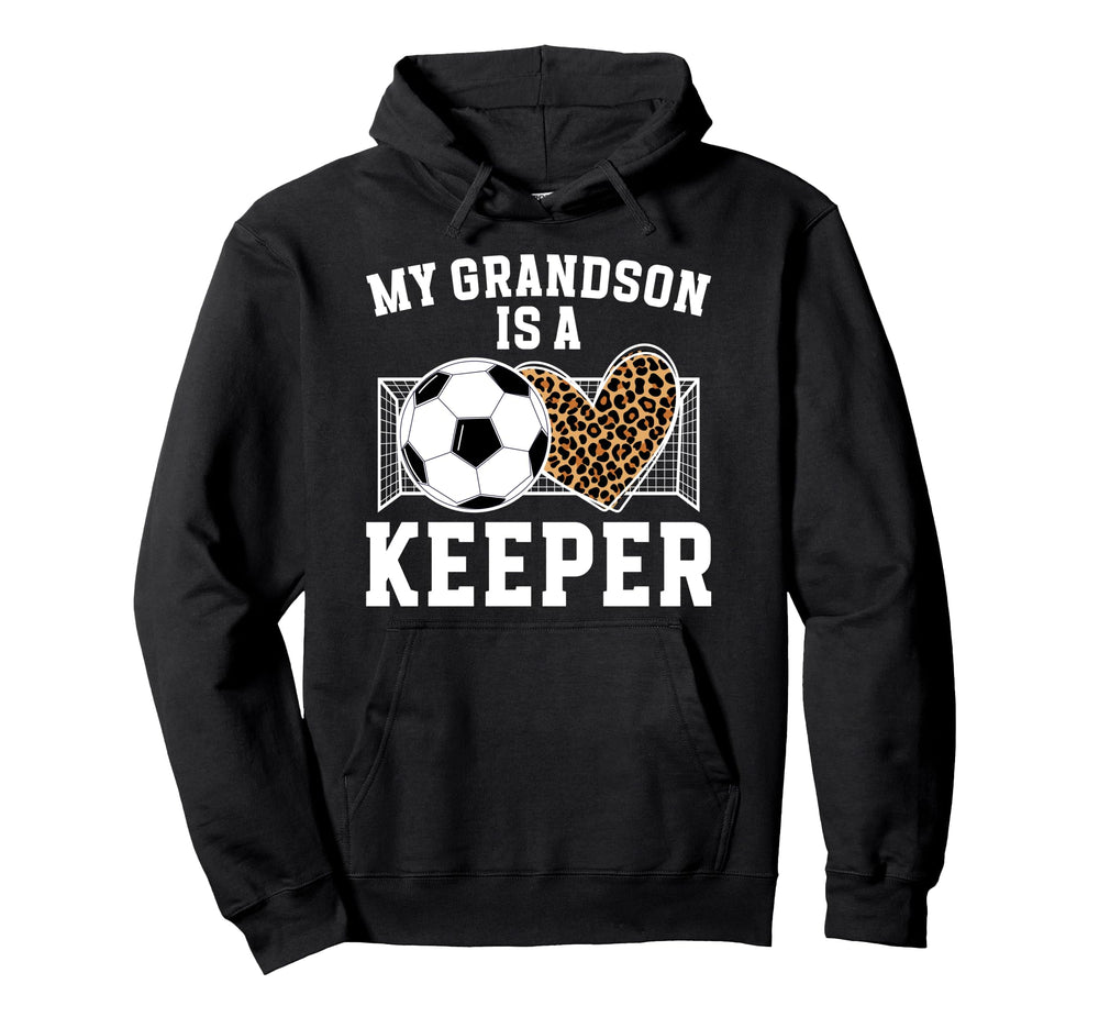 Proud Soccer Keeper Grandma Soccer Hoodie - Novelty Apparel for Adults