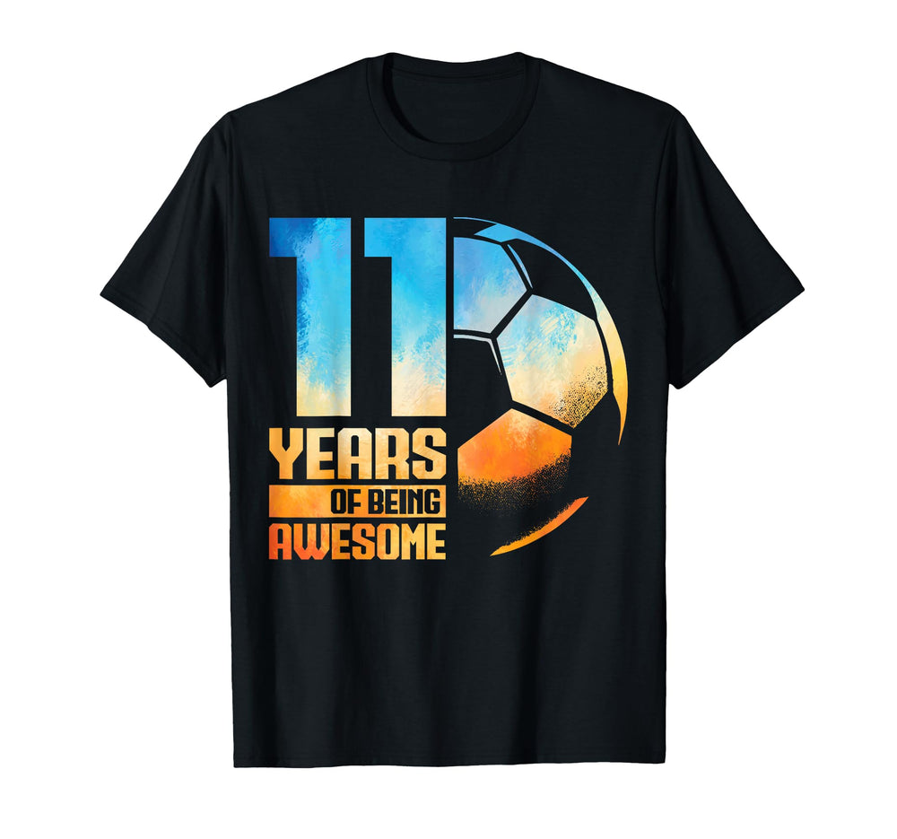 11Th Birthday Soccer Player Football T-Shirt - Streetwear Style for Adults
