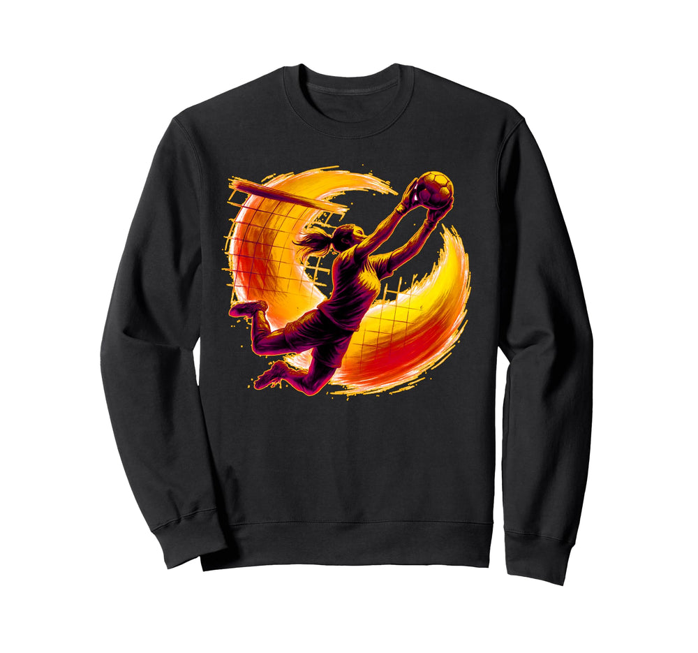 Womens Soccer Goalie Diving To Sweatshirt - Streetwear Style for Adults