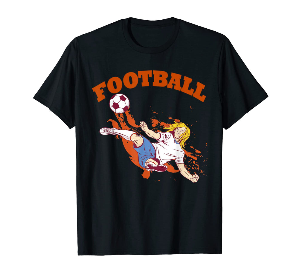 Football Scissor Kick Volley Soccer T-Shirt - Aesthetic Graphic Men Women