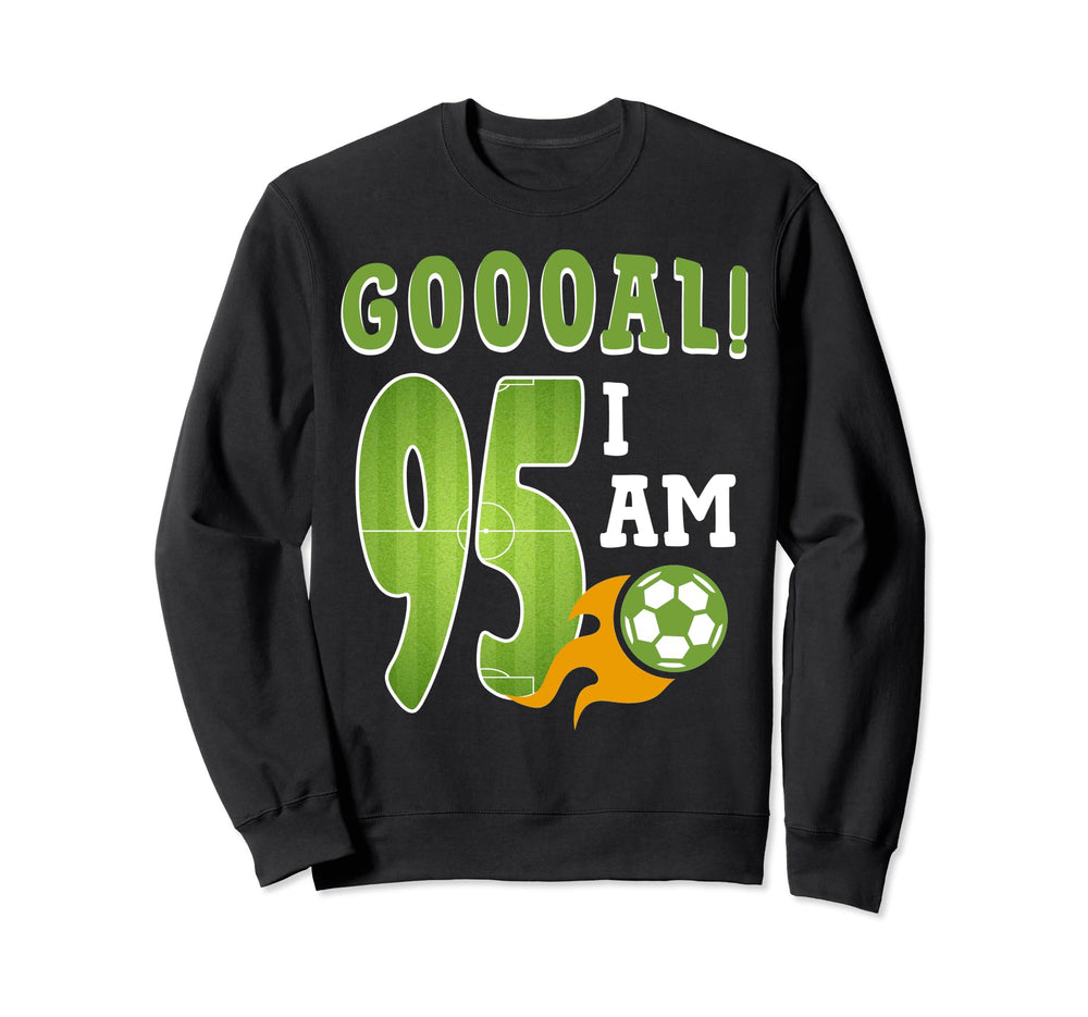 95Th Birthday Soccer Im 95 Year Sweatshirt - Minimalist Print Men Women