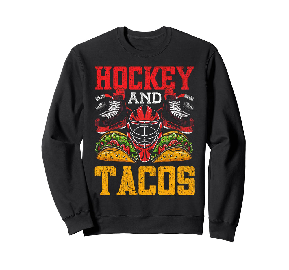 Ice Hockey Goalie Taco Goalkeeper Sweatshirt - Graphic Print Men Women