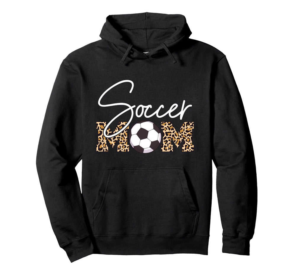 Soccer Mom Leopard Ball Hoodie - Custom Art Print Men Women