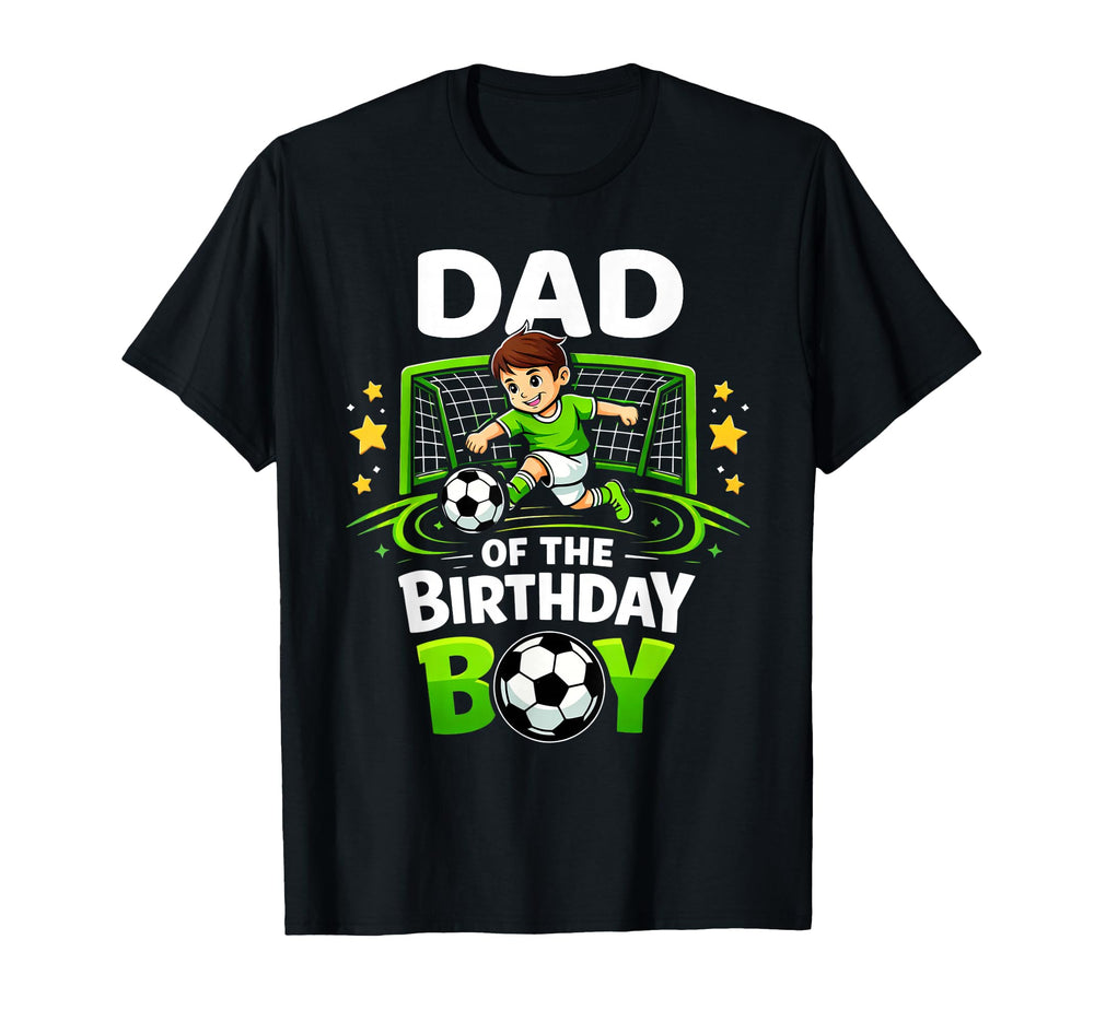Dad Birthday Soccer Player Funny Soccer T-Shirt - Minimalist Print Unisex