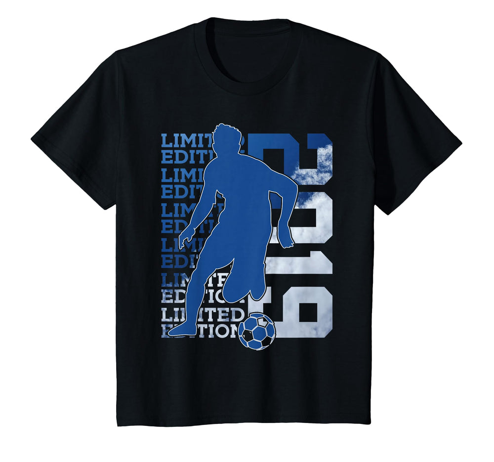 2019 7 Years Soccer 7Th Birthday T-Shirt - Custom Art Print for Adults