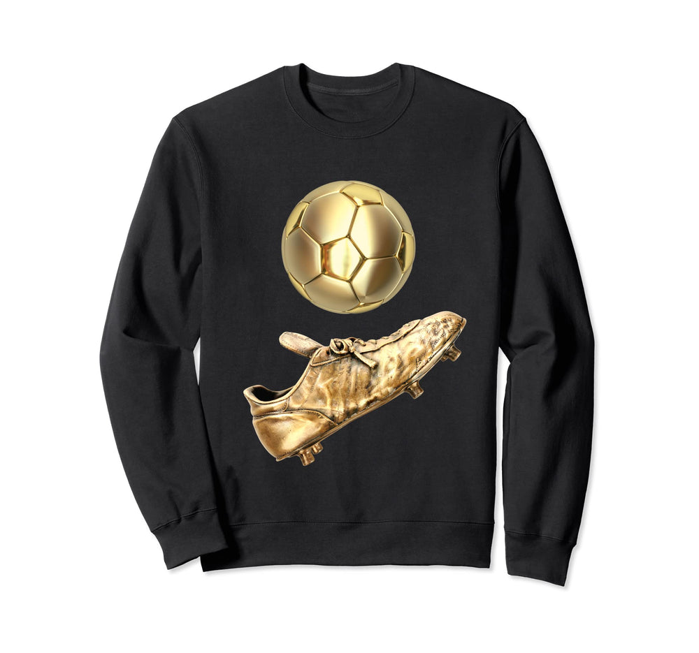 Soccer Champions Award Gold Sweatshirt - Aesthetic Graphic for Adults