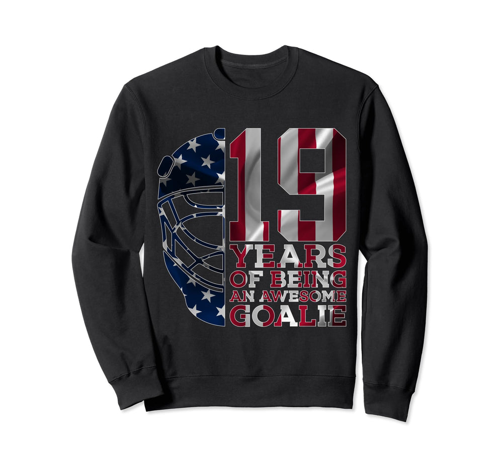 Goalkeeper 19 Years Awesome Goalie Sweatshirt - Minimalist Print Unisex