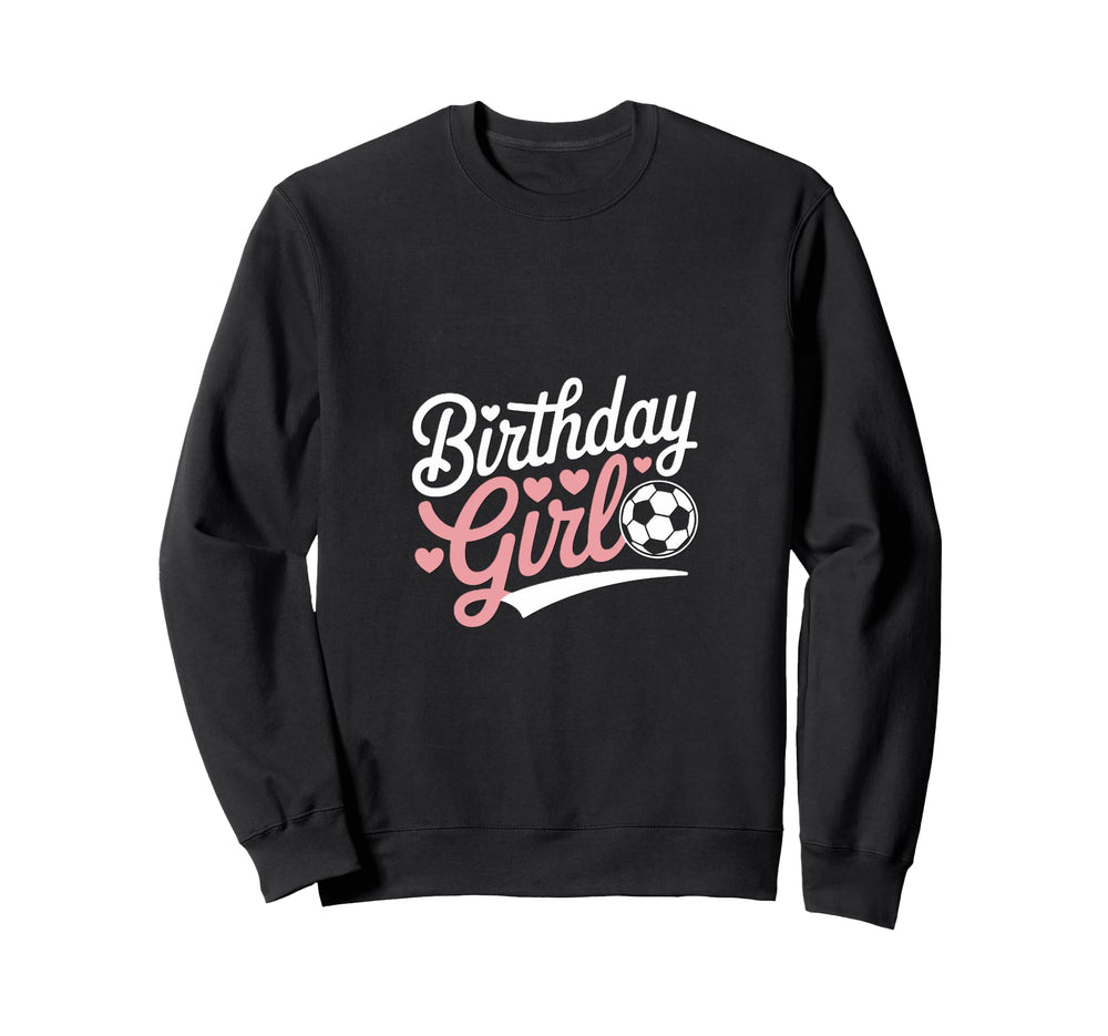 Birthday Soccer Hearts Fun Sweatshirt - Streetwear Style for Adults