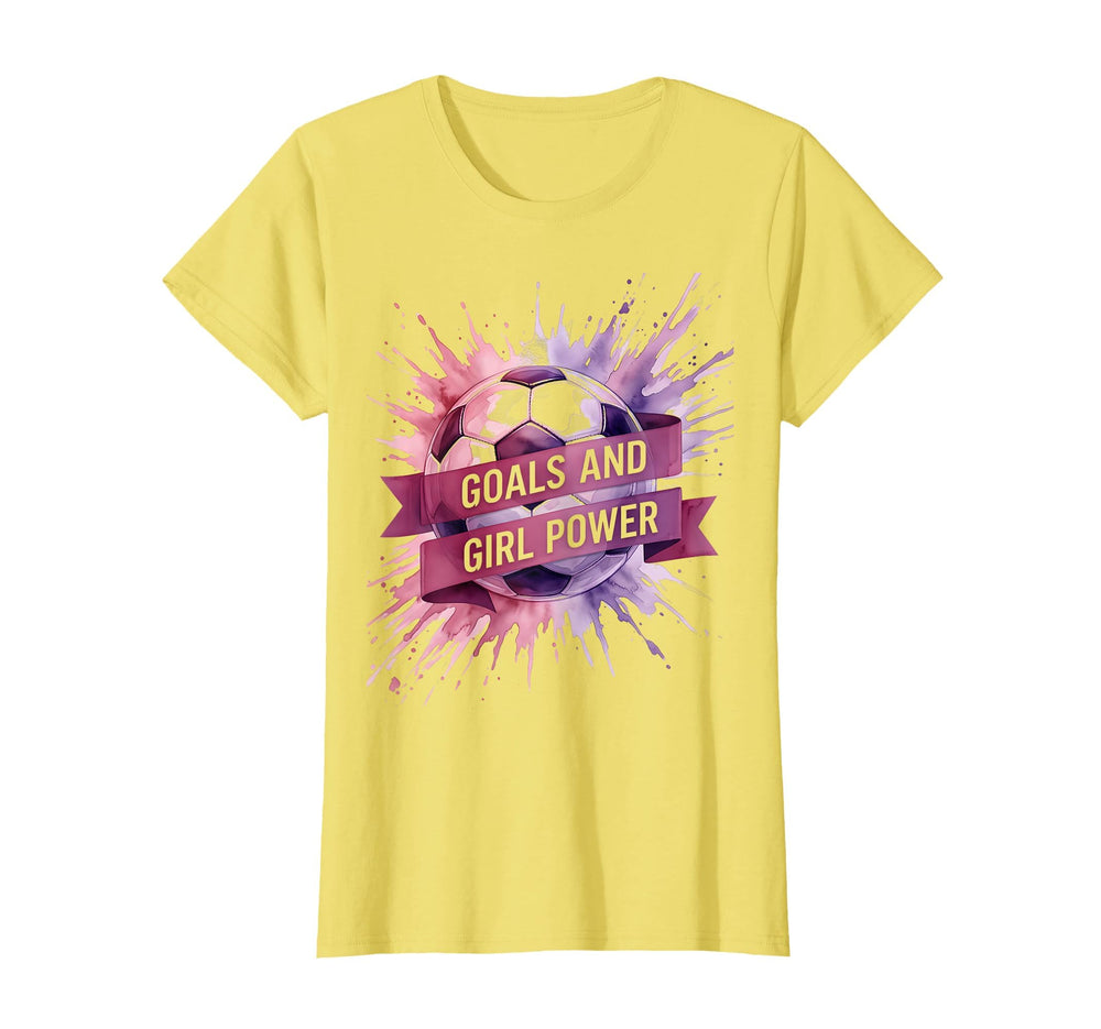 Goals And Power Soccer T-Shirt - Novelty Apparel Men Women
