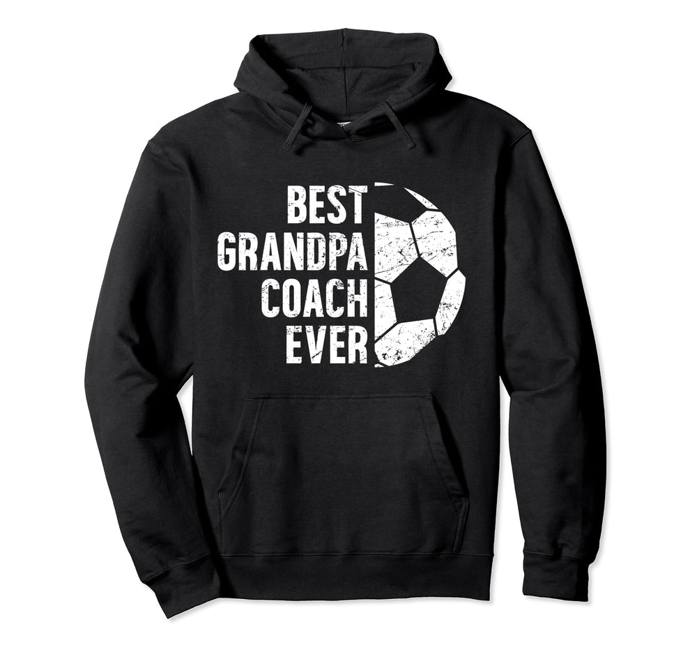 Best Grandpa Coach Soccer Grandpa Soccer Hoodie - Trendy Graphic Men Women