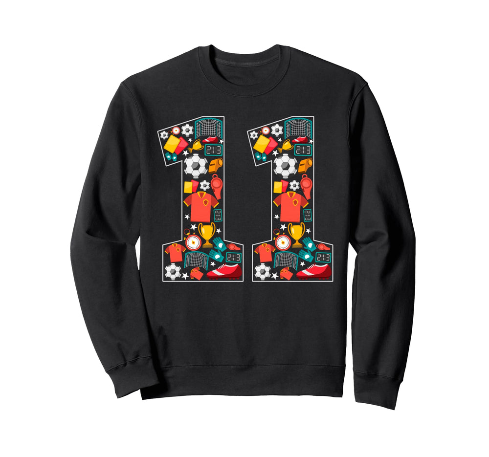 Its My 11Th Birthday Soccer Ball 11 Sweatshirt - Graphic Print for Adults