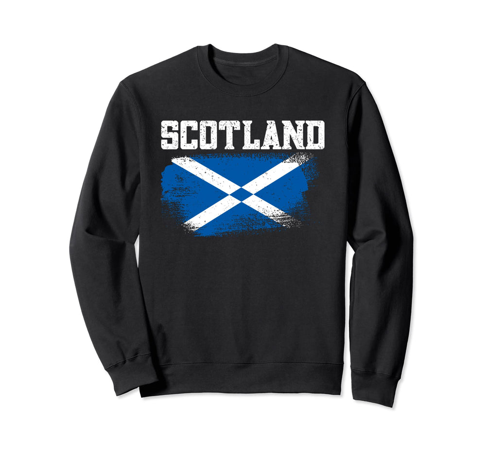 Scotland Flag Football Scottish Sweatshirt - Graphic Print Men Women