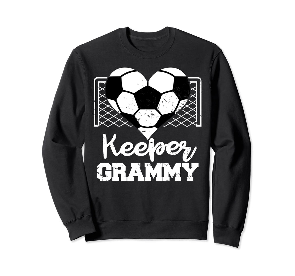 Keeper Grammy Funny Soccer Sweatshirt - Graphic Print for Adults