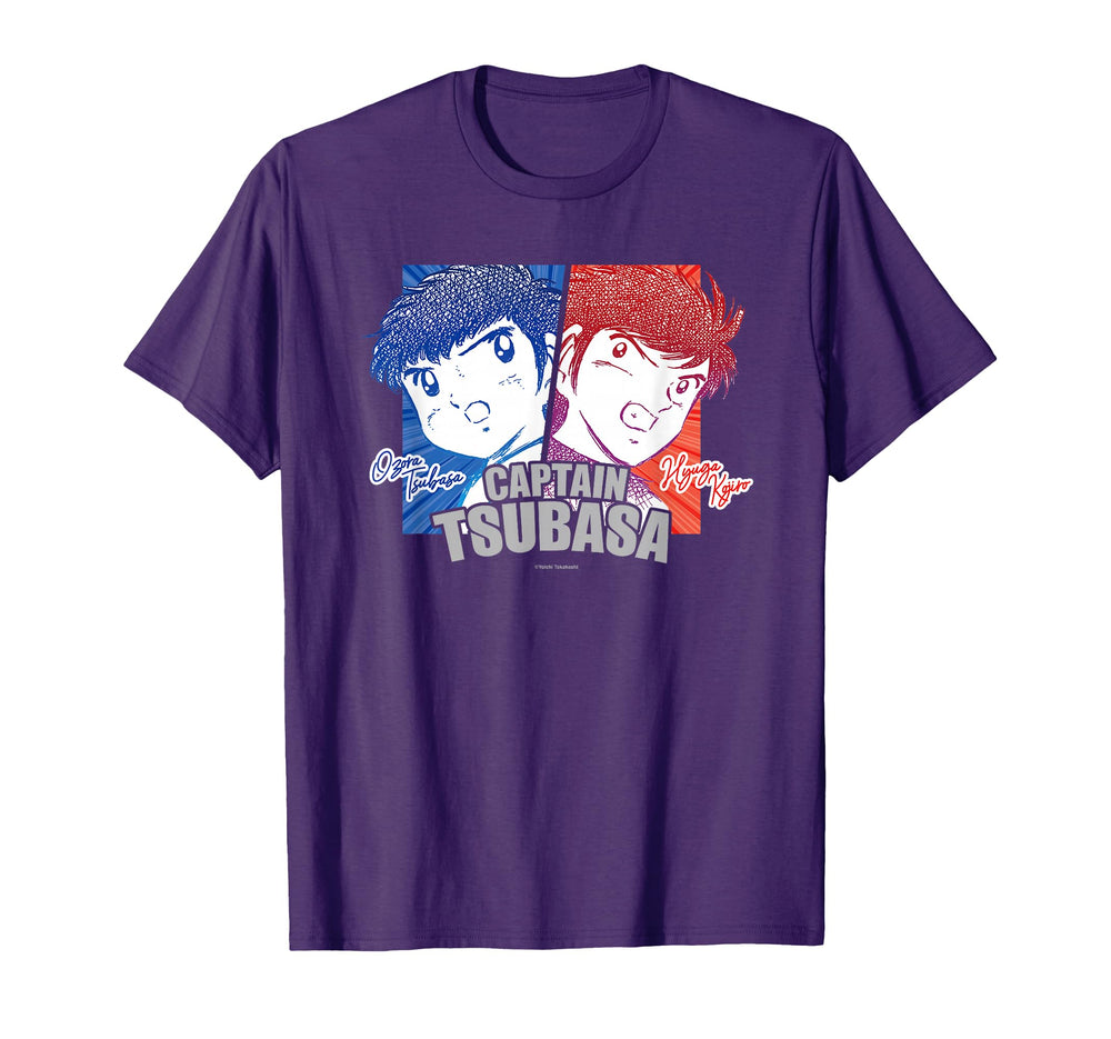 Captain Tsubasa Tsubasa Ozora Kojirou Hyuuga T-Shirt - Graphic Print Unisex