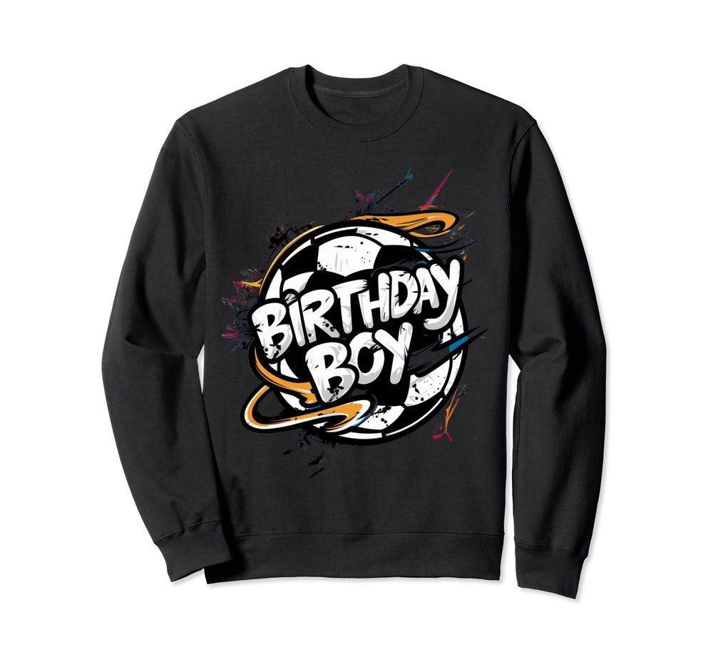 Soccer Birthday Football Fan Party Sweatshirt - Novelty Apparel for Adults