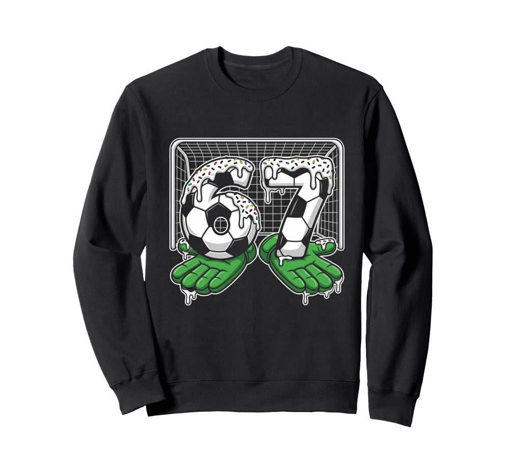 67 Soccer Ball Goalie Net Sweatshirt - Casual Everyday Wear for Adults