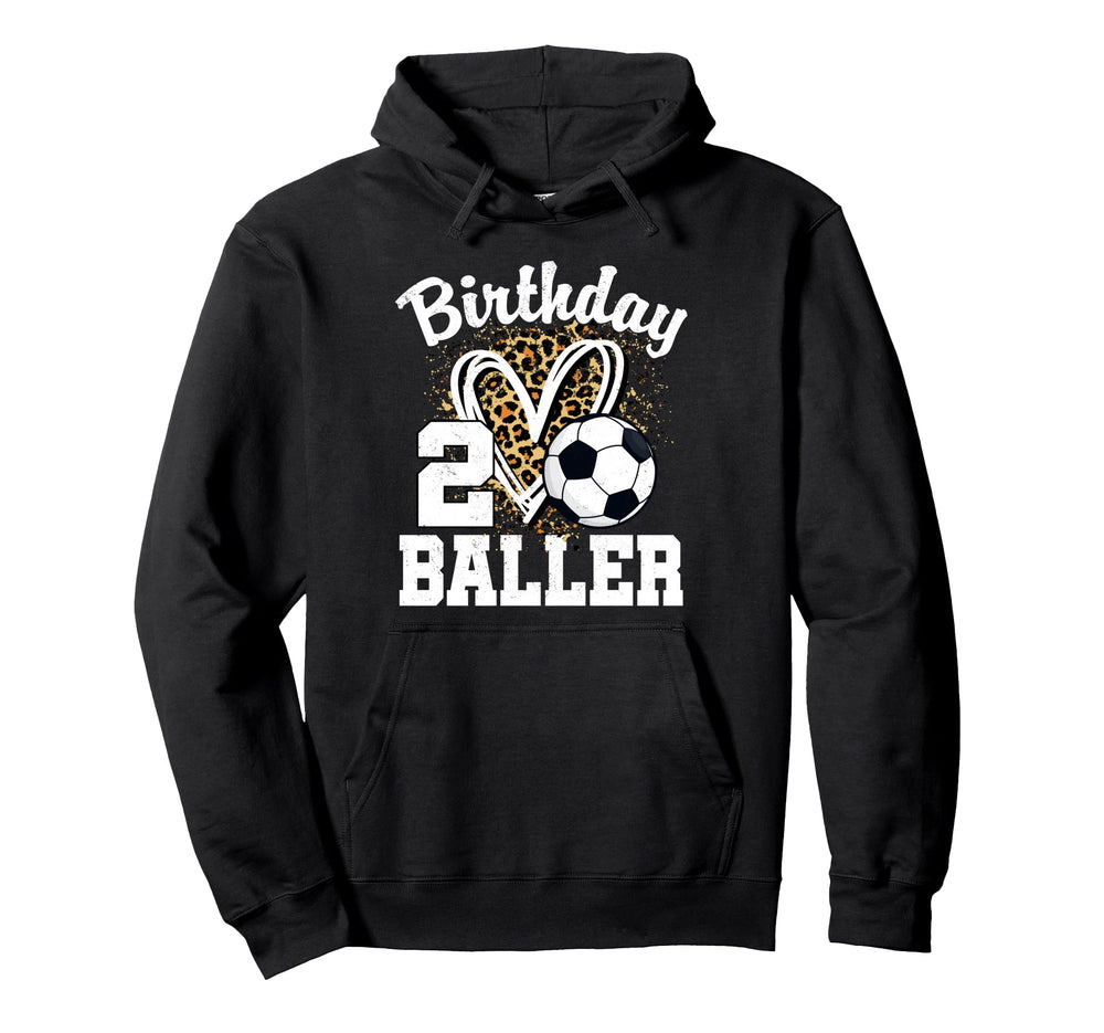 2Nd Birthday Baller 2 Year Old Hoodie - Custom Art Print Men Women