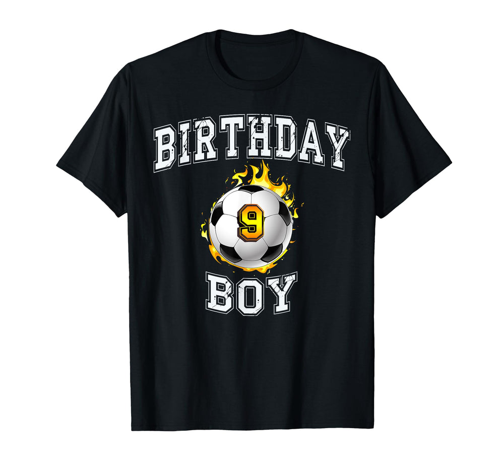 9Th Birthday Soccer 9 Years Old T-Shirt - Streetwear Style for Adults