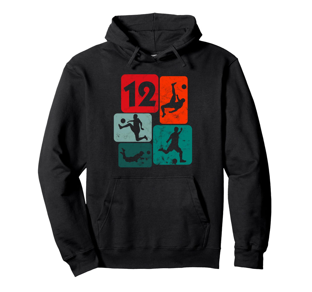 12Th Birthday Soccer 12 Years Old Hoodie - Graphic Print for Adults