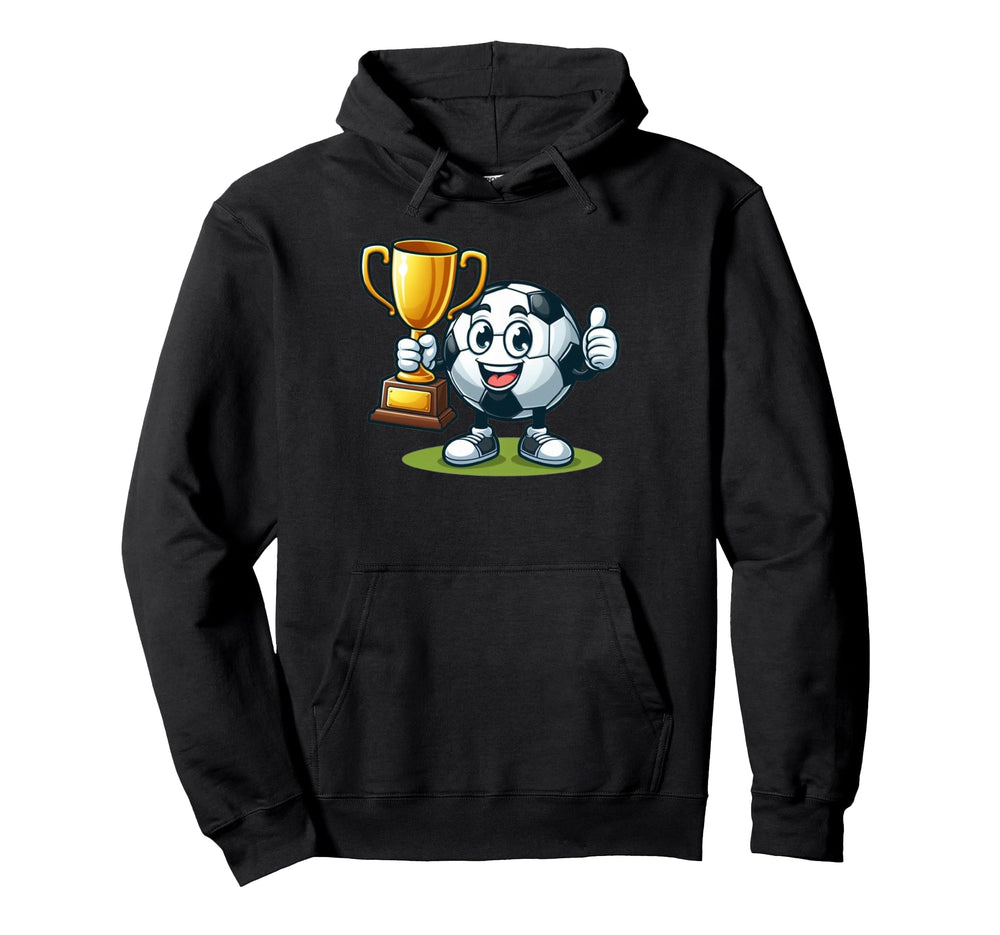 Soccer Trophy Winner Champions Soccer Hoodie - Aesthetic Graphic Men Women