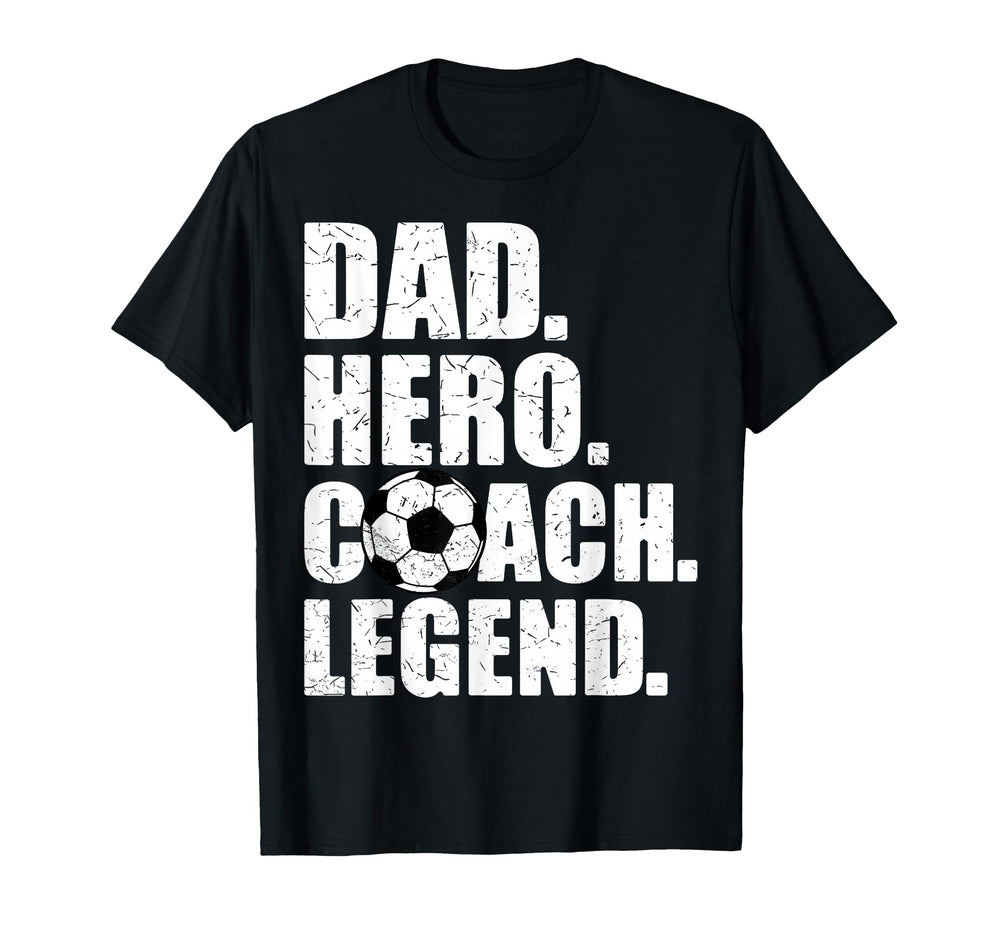Dad Hero Coach Legend Father Papa T-Shirt - Minimalist Print Men Women