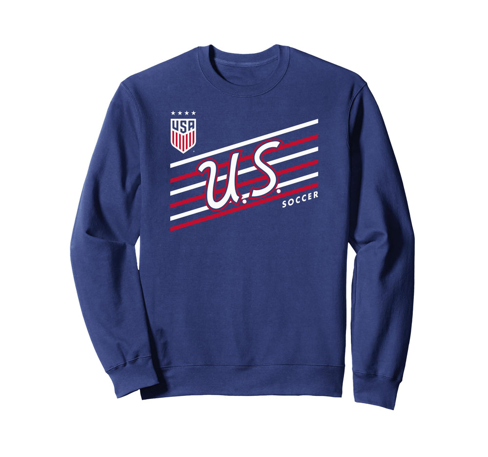 U S Soccer Perform Navy Uswnt Sweatshirt - Unique Graphic Men Women