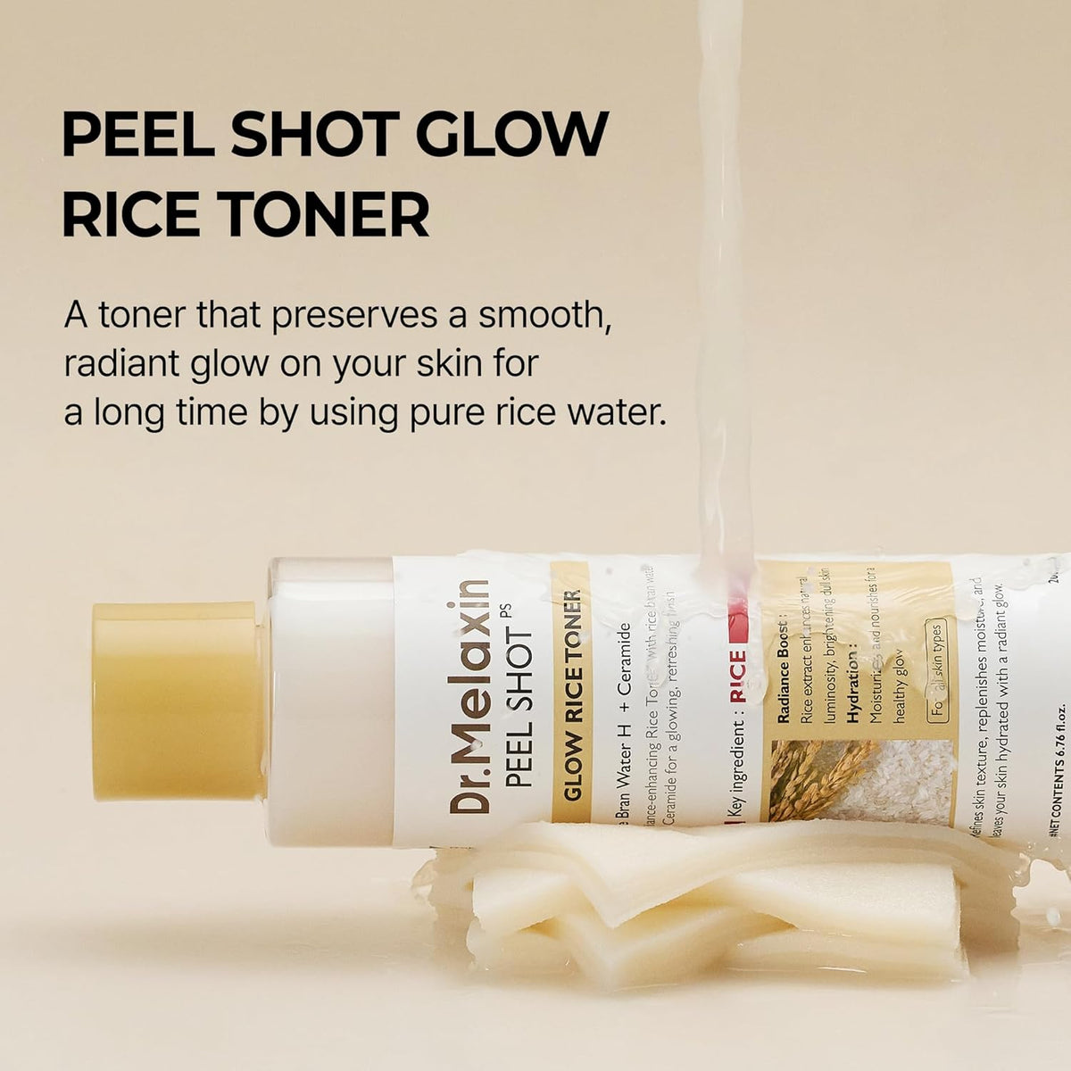 Dr. Melaxin Peel Shot Glow White Rice Toner - Snipetell