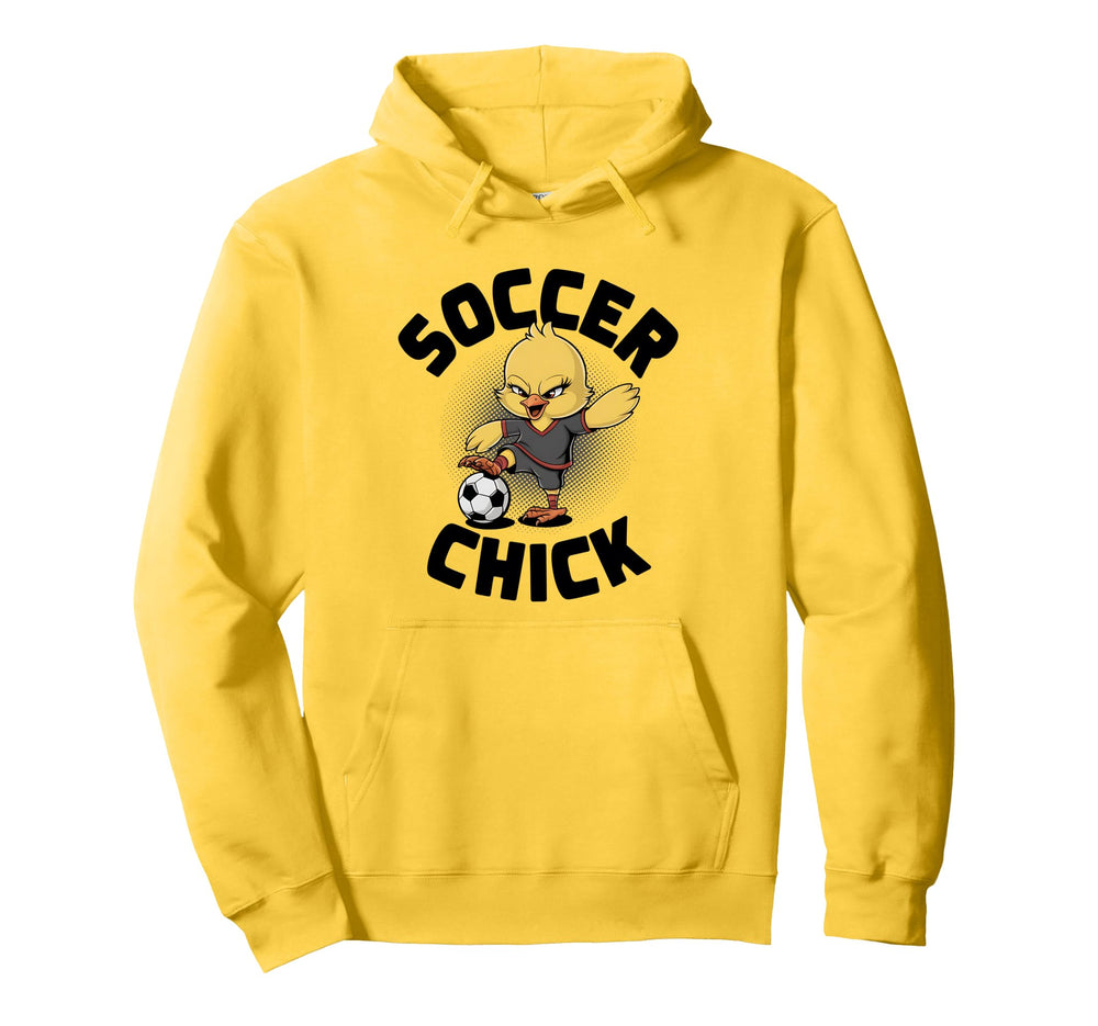 Soccer Chick Soccer Player Soccer Hoodie - Minimalist Print for Adults