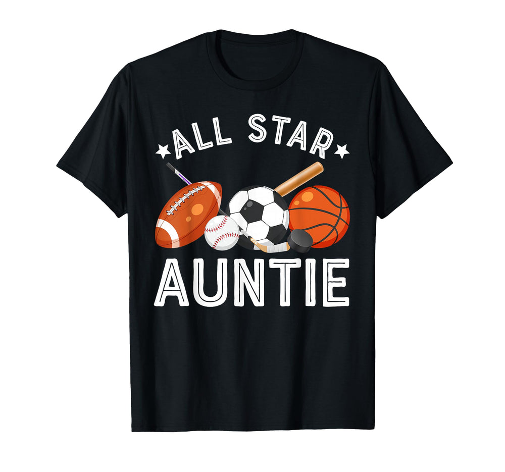 All Star Auntie Birthday Basketball T-Shirt - Custom Art Print Men Women